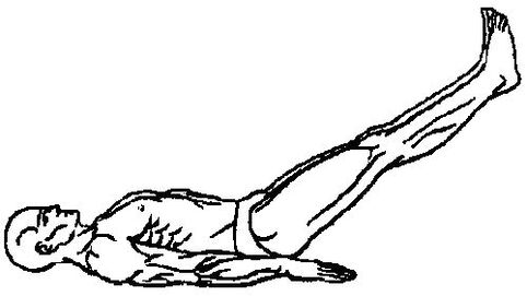 前立腺の組織を若返らせるために、足を頭の後ろに上げる必要があります。
